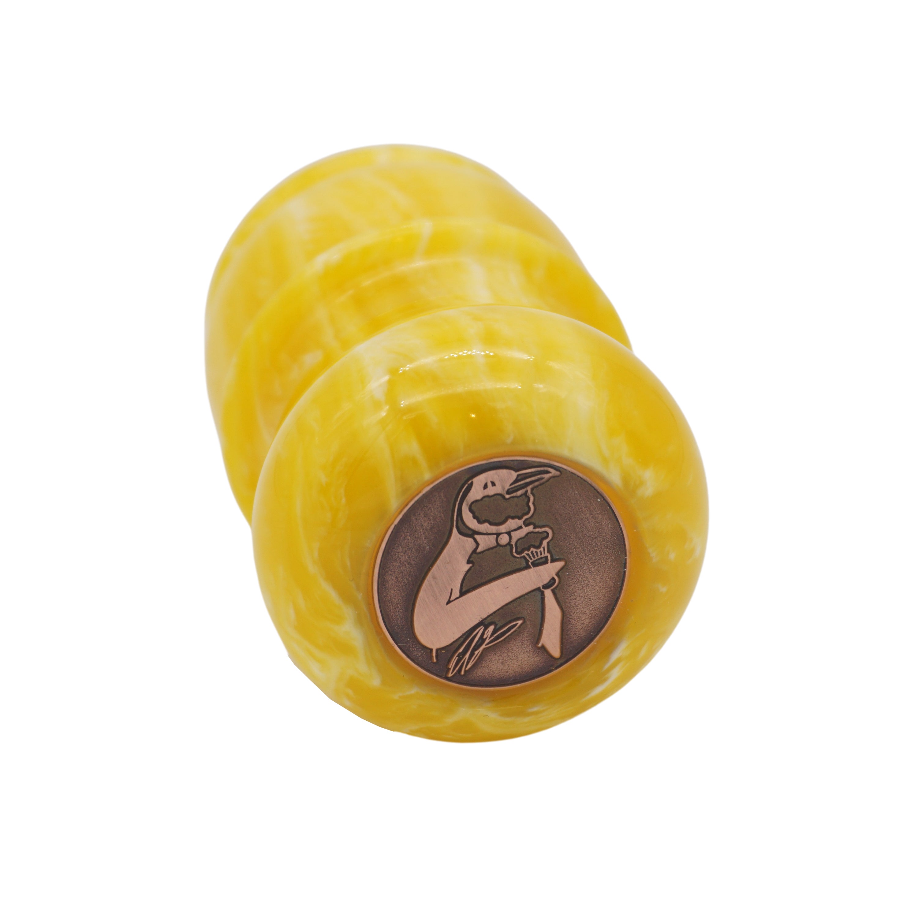 Premium Lemon Drop Handcrafted Shaving Brush Handle - Fits 28mm & 30mm Knots - Perfect for Wet Shaving, Grooming Kits & Luxury Bathroom Essentials