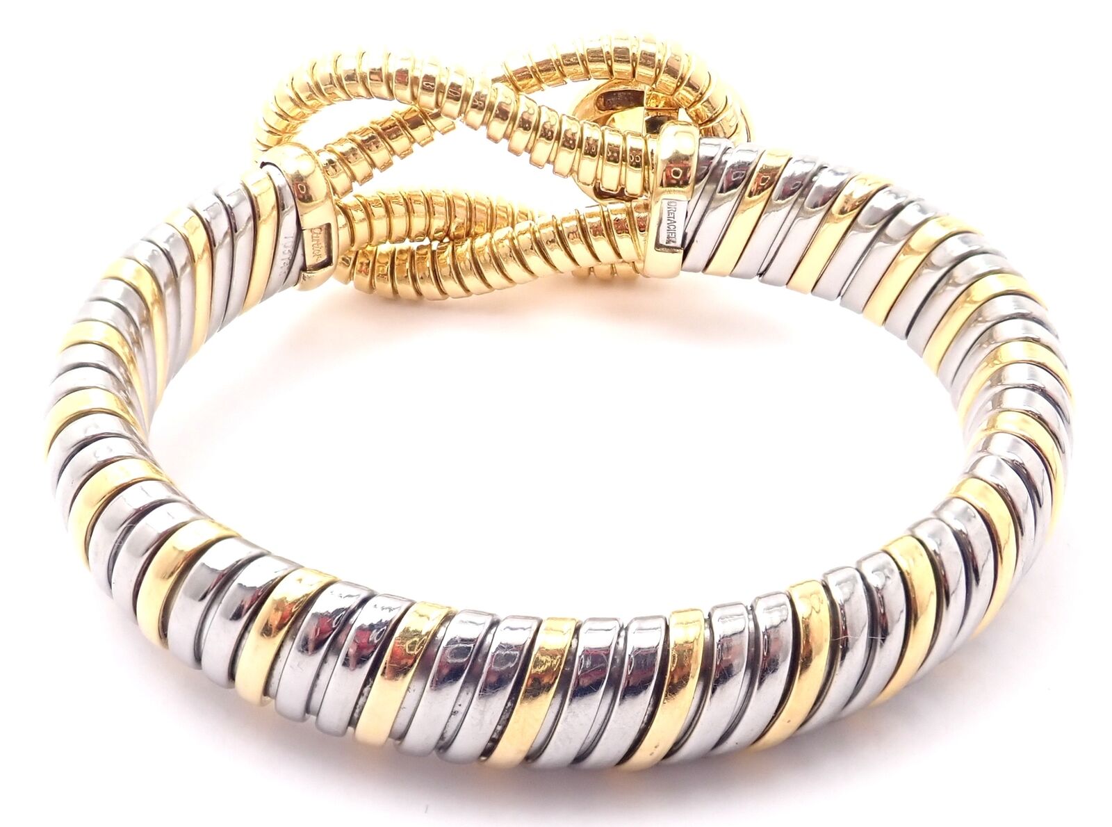 Authentic Cartier Hercules Knot 18K Yellow Gold & Stainless Steel Citrine Bracelet for Women | Luxury Jewelry Gift for Anniversary, Birthday & Special Occasions