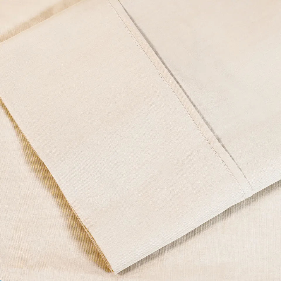 Premium 300 Thread Count 100% Cotton Percale Solid Pillowcase Set - Soft & Breathable Bedding for Hotel-Like Comfort - Perfect for Master Bedroom, Guest Room & Luxury Home Decor