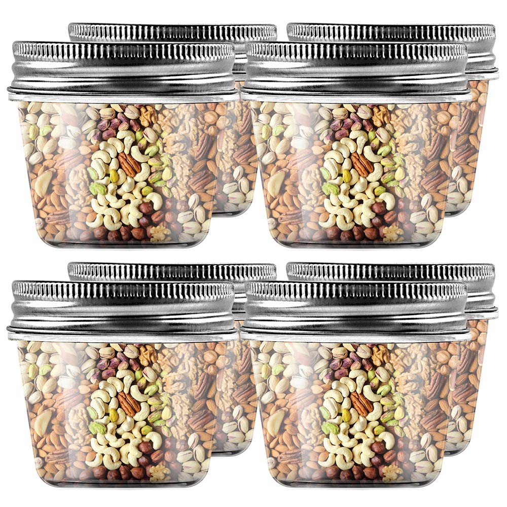 Novelinks 4oz Clear Plastic Jars with Screw-On Lids - 40 Pack BPA-Free Refillable Round Containers for Slime, Spices, Crafts & Kitchen Storage - Perfect for DIY, Organizing & Household Use