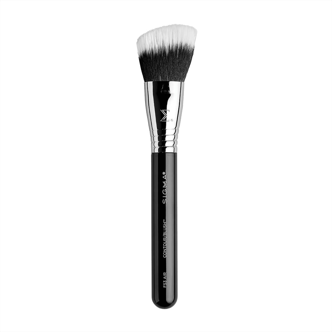Sigma F53 Air Contour/Blush Brush - Professional Makeup Brush for Face Contouring & Blush Application - Perfect for Everyday Makeup & Special Occasions