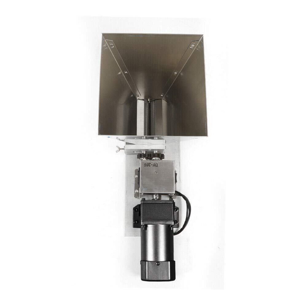 Premium DY368 Electric Grain Mill - Stainless Steel 2-Roller Barley Grinder & Malt Crusher for Home Brewing - Adjustable Hopper Included - Perfect for Craft Beer, Whiskey Making & Homebrew Grain Processing