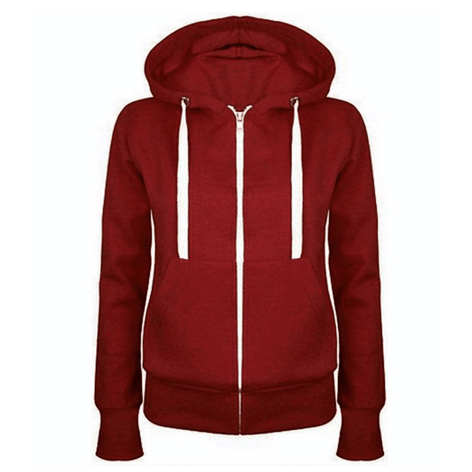 Trendy Women's Zip Up Hoodies 2024 - Loose Fit Long Sleeve Drawstring Hooded Sweatshirts | Y2K Fashion Casual Wear for Ladies | Perfect for Fall Outfits, Street Style & Cozy Loungewear