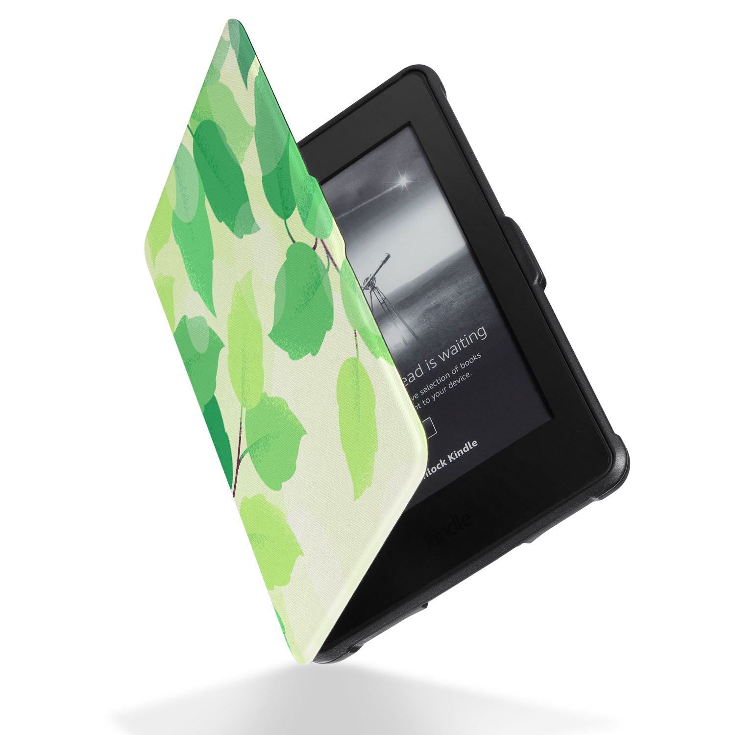 Premium Kindle Case with Leaf Design - Waterproof & Lightweight Cover for Kindle Paperwhite/Oasis - Perfect for Reading Outdoors, Travel & Daily Commute