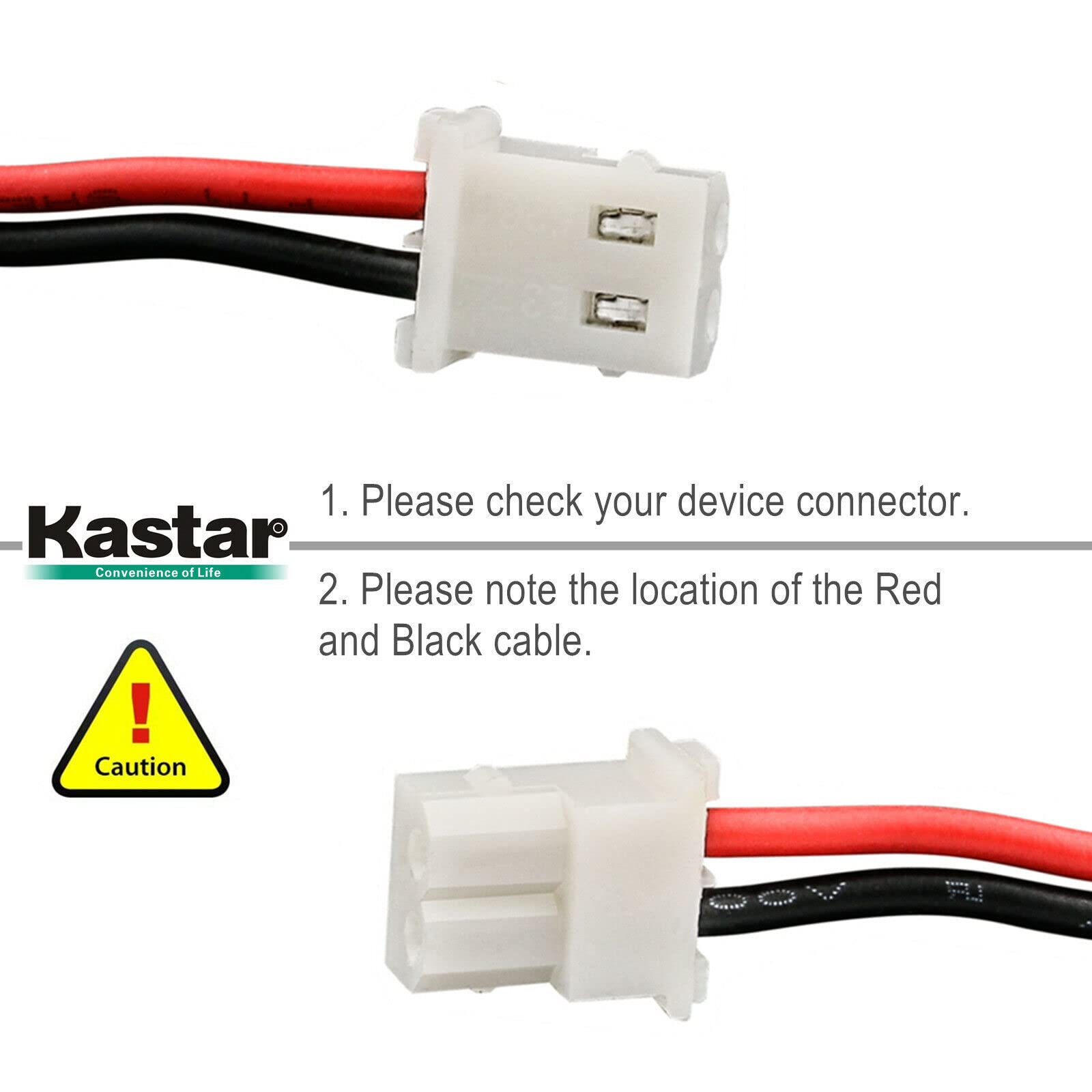 Kastar 2-Pack Ni-MH 2/3AAA 3.6V 500mAh Rechargeable Batteries - Compatible with Eton Microlink FR160, Eton Scorpion, FRX1/FRX1D Weather Radios & Radio Shack 20-435 - Perfect for Emergency Preparedness, Outdoor Adventures & Shortwave Radios