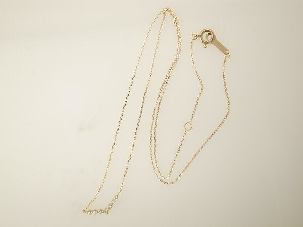 4℃ Diamond Necklace K18YG Yellow Gold 111741123017 - Elegant 18K Gold Pendant Jewelry for Women, Perfect for Anniversary, Wedding & Special Occasion Gifts