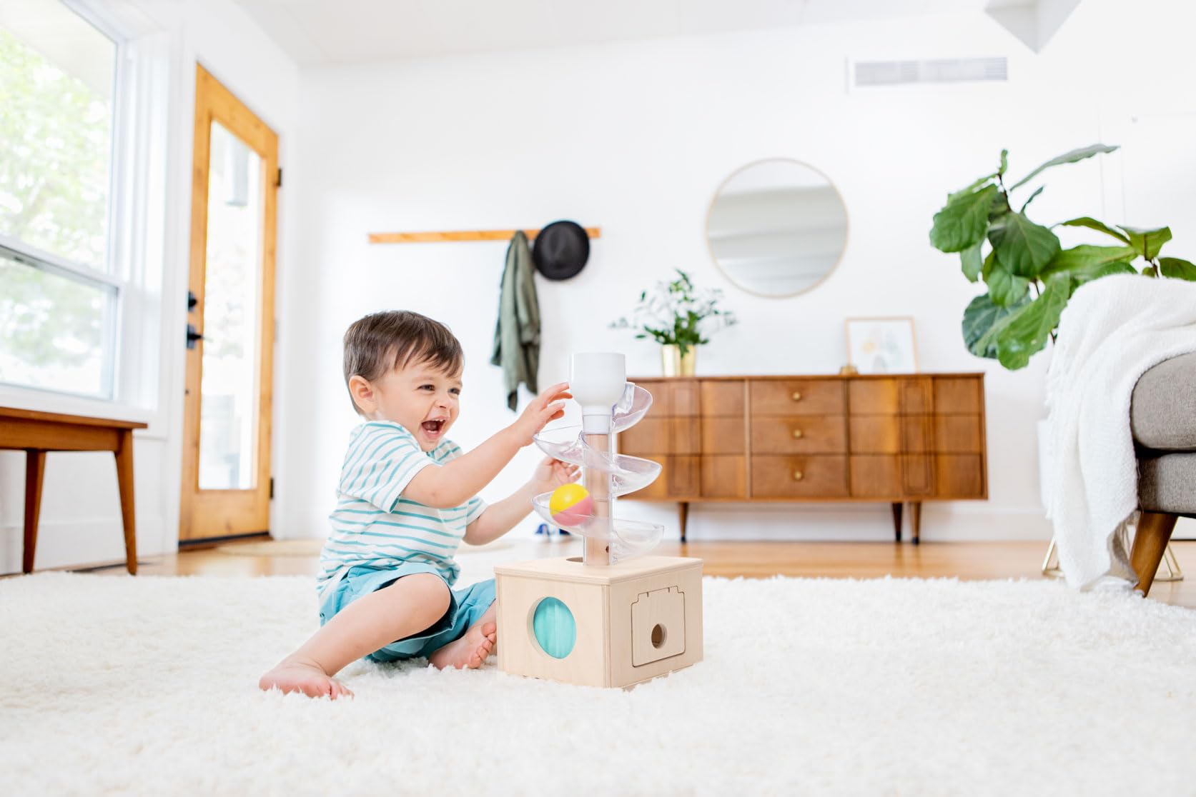 **LOVEVERY The Babbler Play Kit – Montessori Toddler Toy with Bonus Book 'Where is Crew's Shoe' | Best 1st Birthday Gift for Boys & Girls | Educational Learning & Sensory Play for 12-18 Month Olds**