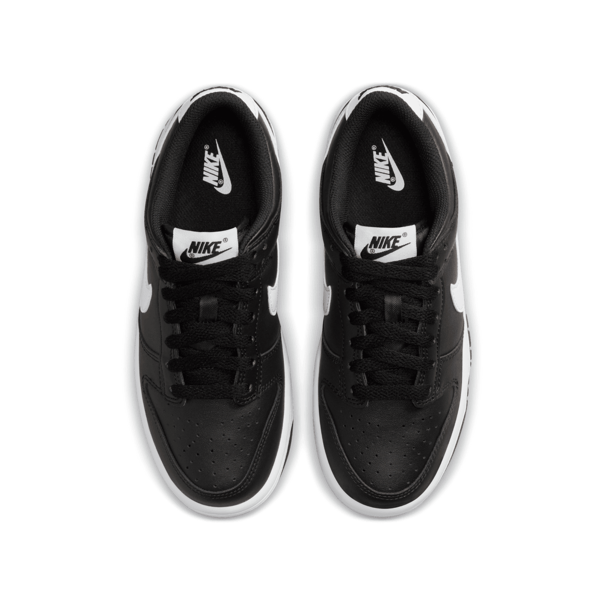 Nike Kids Dunk Low Retro 'Black Panda 2.0' Sneakers - Boys & Girls Basketball Shoes for School, Sports & Casual Wear