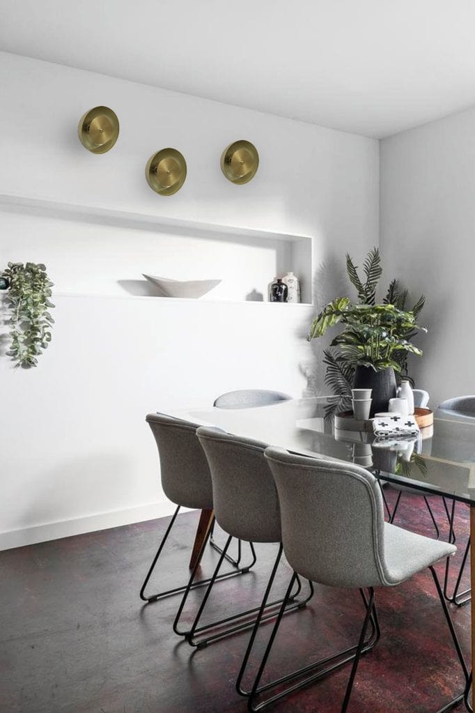 Modern Dome Disc Wall Light - Sleek LED Sconce for Bedroom, Living Room & Hallway - Energy Efficient Indoor Lighting Fixture