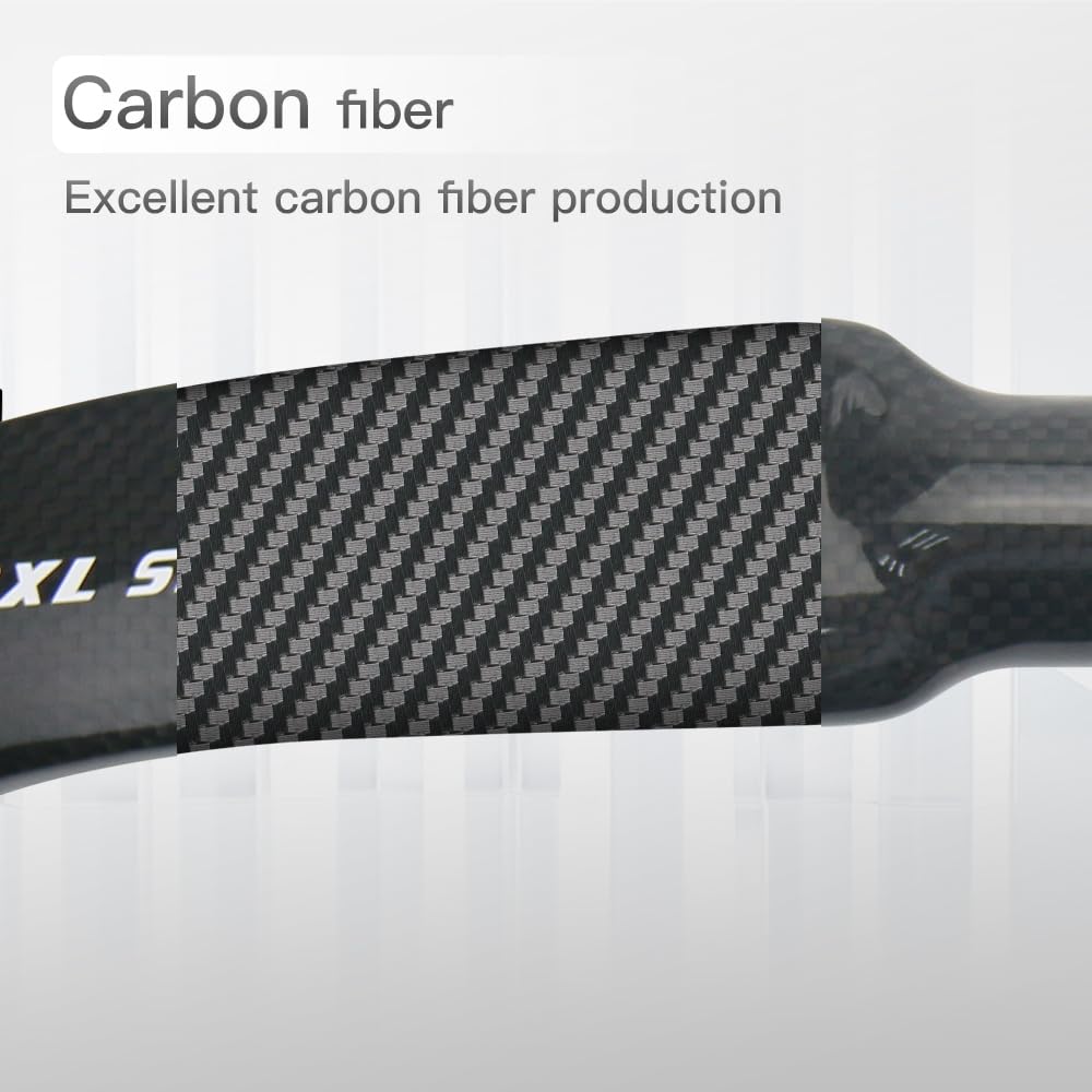 Premium Carbon Fiber Road Bike Drop Handlebars - 31.8mm Clamp, 44mm Drop - Lightweight Aero Design for Racing & Performance Cycling | Perfect for Road Bikes, Triathlon & Endurance Training