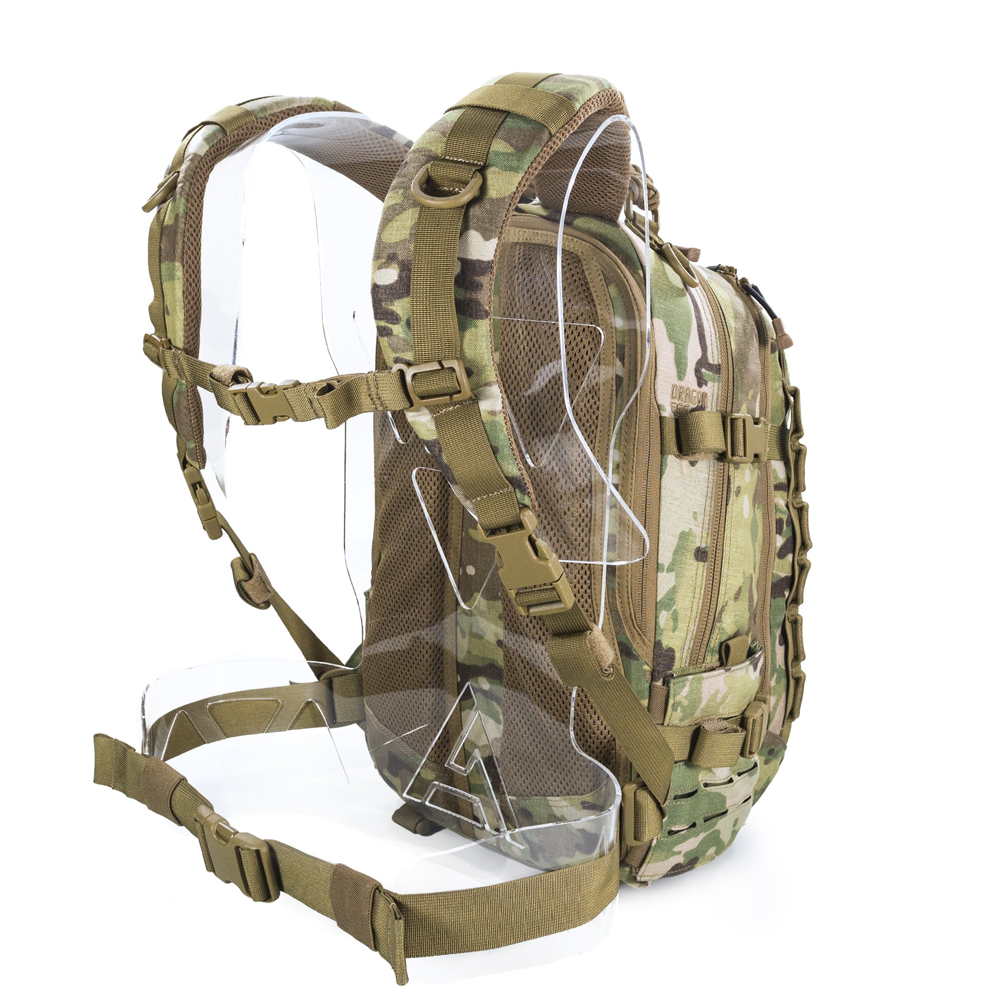 Dragon Egg Mk II Tactical Backpack 25L - Military Grade MultiCam Design for Outdoor Adventures, Hiking, Camping & Everyday Carry (EDC) | Durable Water-Resistant Molle System Backpack