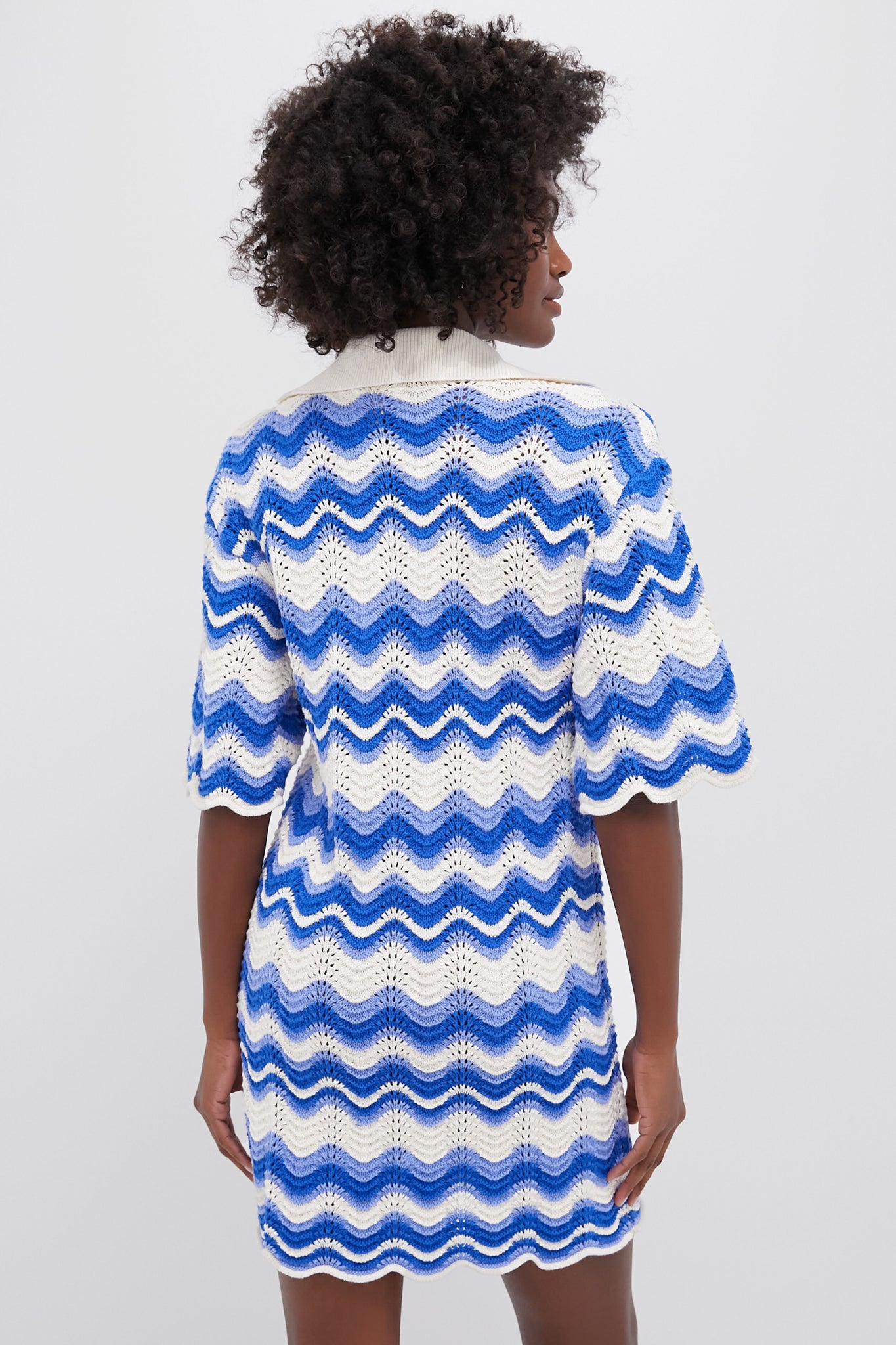 Blue Wave Leighton Mini Dress - Flowy Summer Dress for Women, Casual Beach Dress with Pockets, Perfect for Vacation, Party & Date Night