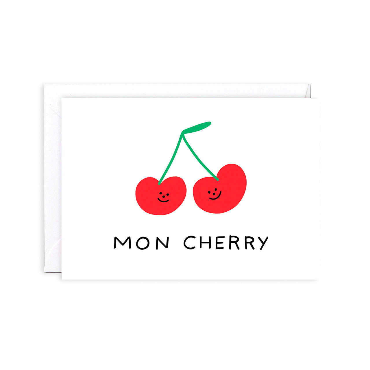 Mon Cherry Greeting Card - Elegant Floral Design for Birthday, Anniversary & Thank You Cards - Perfect for Special Occasions & Heartfelt Messages