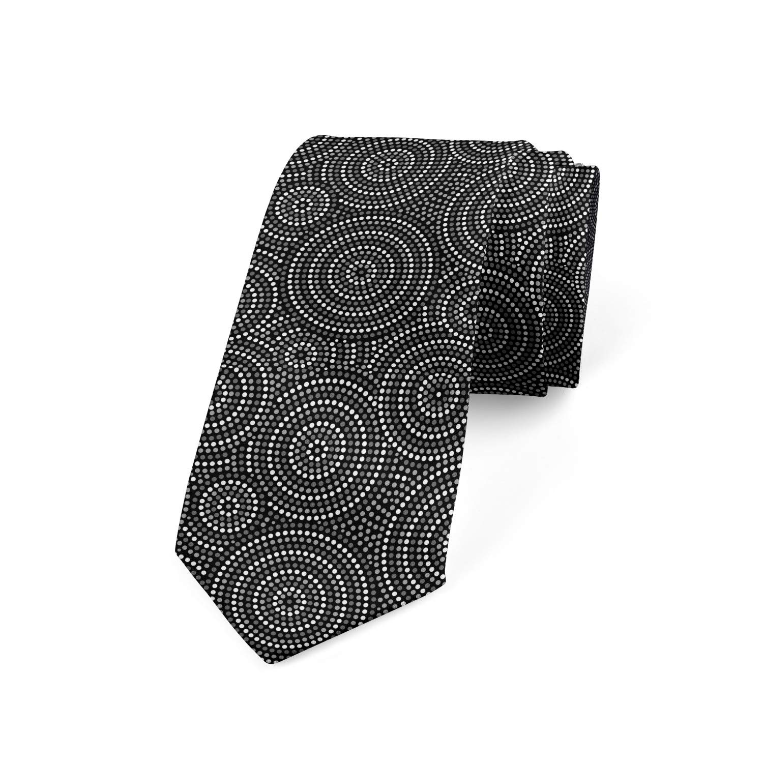 Ambesonne Men's Necktie - Aboriginal Art Design, 3.7