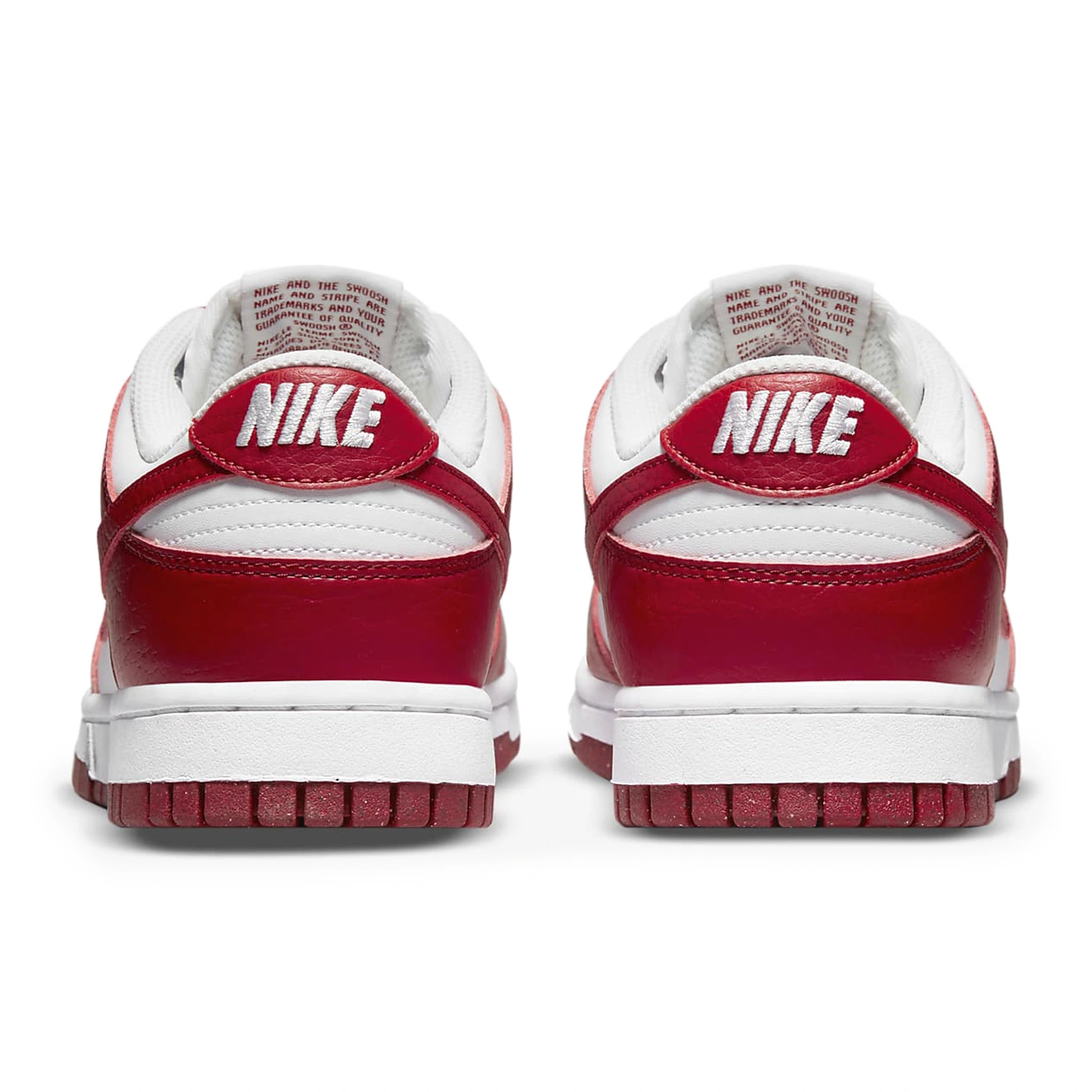 Nike Dunk Low Next Nature Women's Sneakers - White & Gym Red - Eco-Friendly Materials | Perfect for Casual Wear, Gym, and Street Style