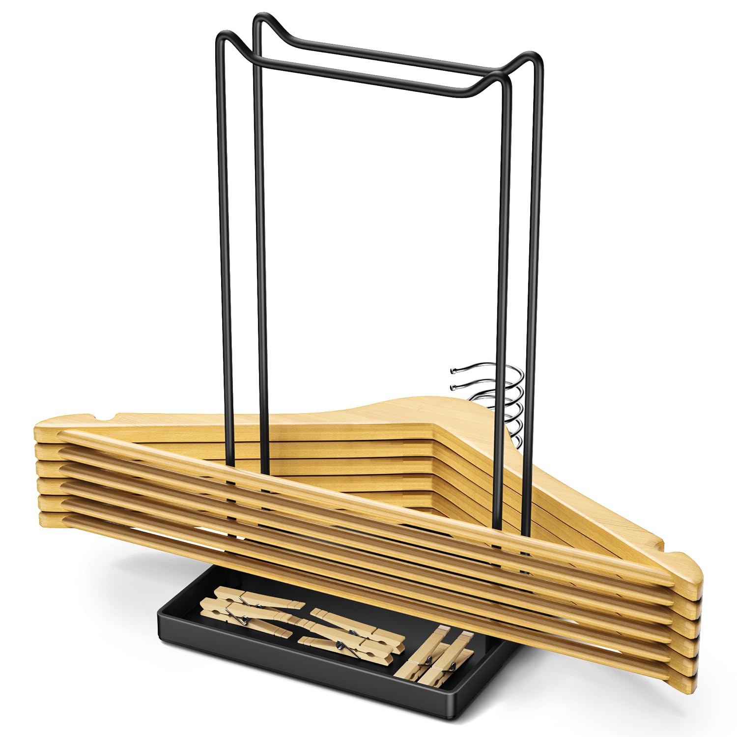 Space Saving Clothes Hanger Organizer - Heavy Duty Hanger Stacker Stand for Closet Storage | Perfect for Small Spaces, Dorm Rooms & Laundry Organization
