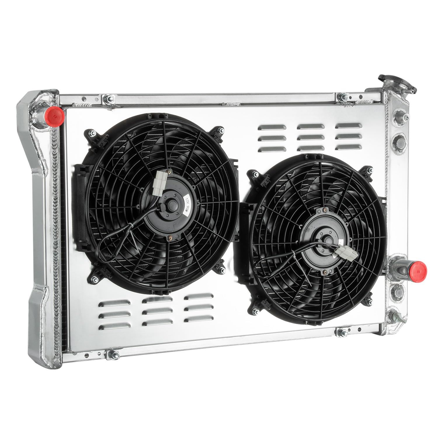 3 Row Aluminum Radiator with Shroud & Fan for 1982-1992 Chevy Camaro/Pontiac Firebird 5.0L 5.7L V8 - High Performance Replacement Radiator - Perfect for Engine Cooling & Racing Upgrades