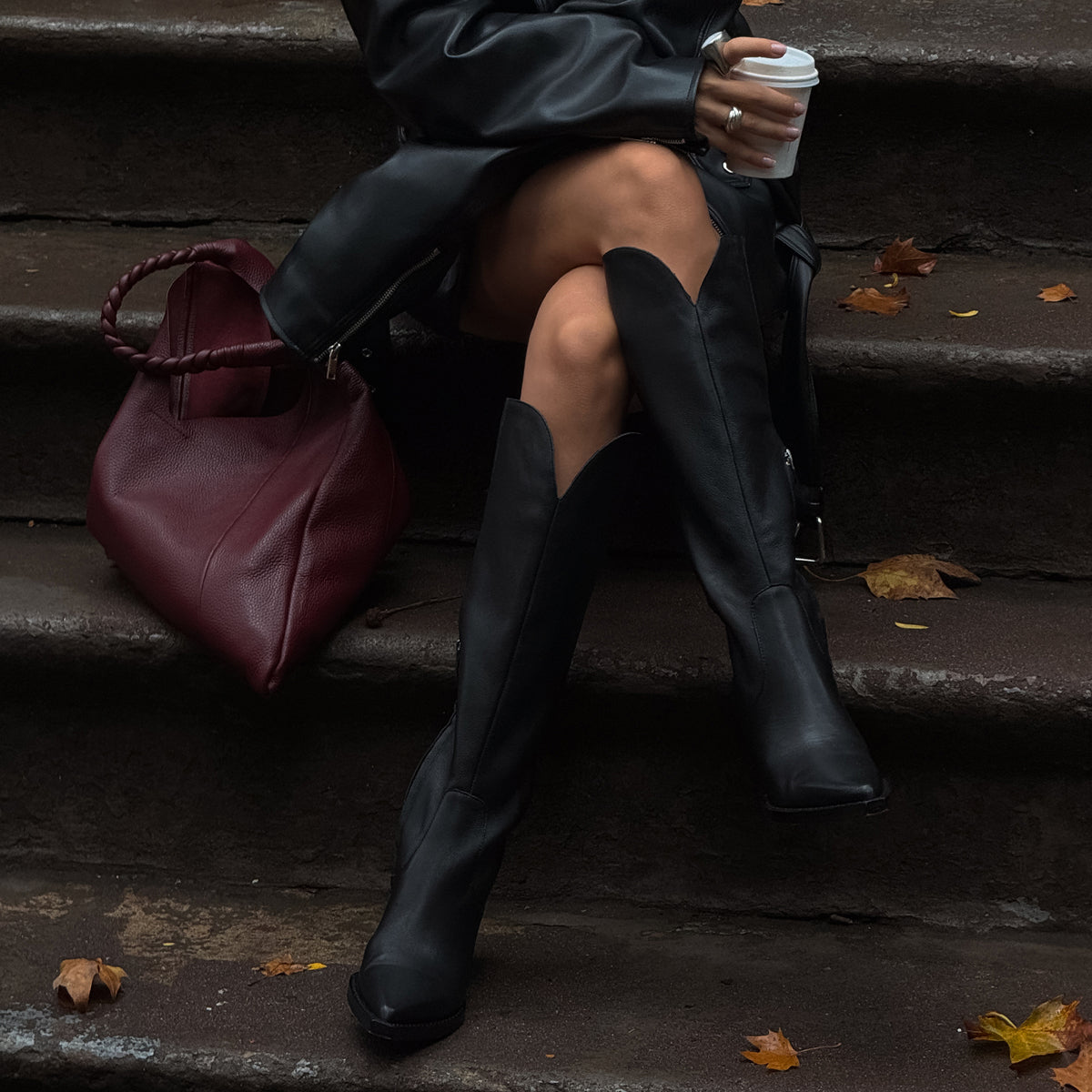 RAJ Premium Black Leather Boots for Men & Women - Stylish & Comfortable Footwear for Casual, Work & Outdoor Adventures