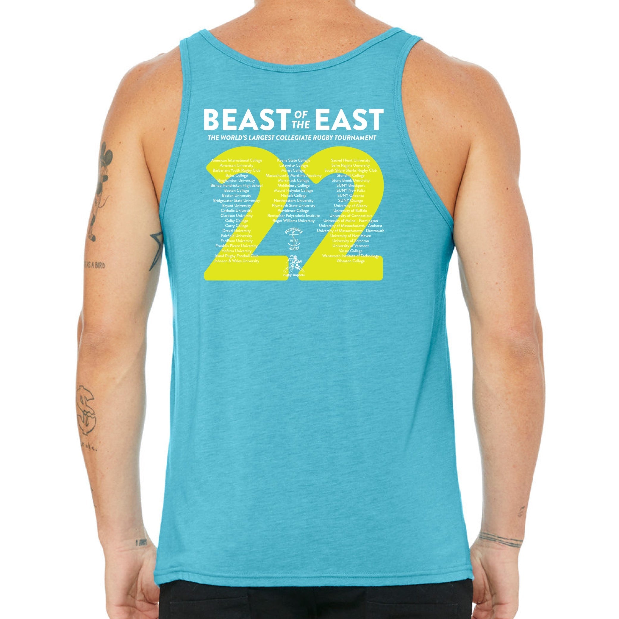 BOE '22 Beast Rugby Tank Top - Breathable Quick-Dry Performance Shirt for Men - Perfect for Rugby, Training & Outdoor Sports