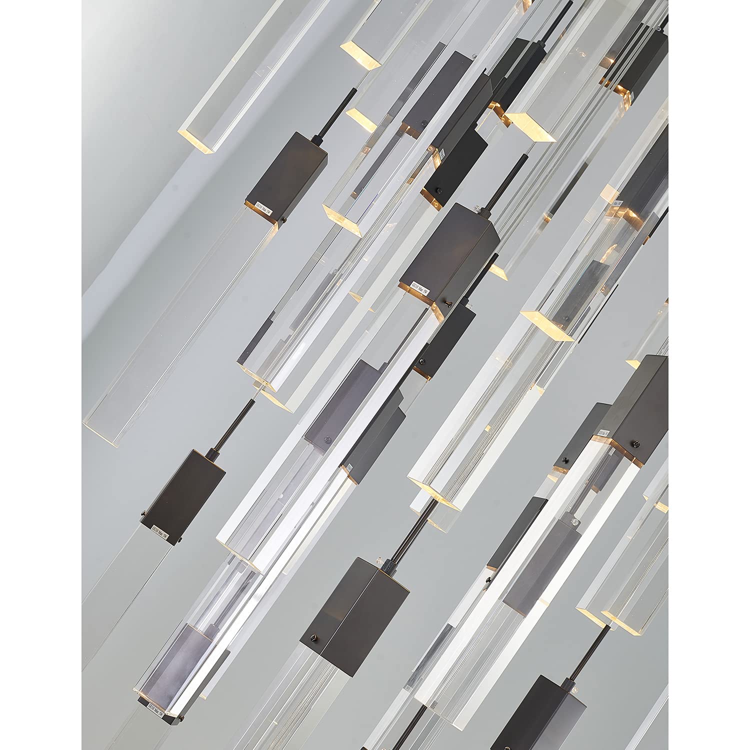 FAL Series 8-Light Rose Gold Chandelier - Elegant Crystal Ceiling Light Fixture for Dining Room, Bedroom, Living Room Decor