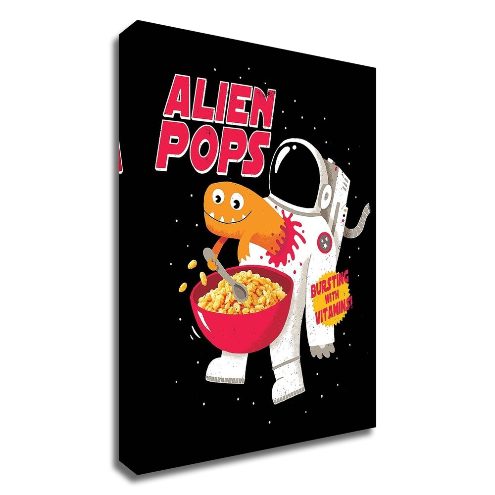 Alien Pops by Michael Buxton - Vibrant Canvas Wall Art Print, Ready to Hang - Perfect for Living Room, Bedroom & Office Decor