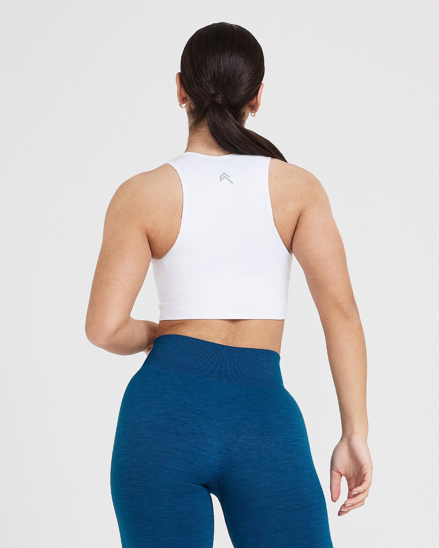 Classic Seamless 2.0 Crop Top for Women - Soft Stretchy Comfort Fit White Shirt | Perfect for Yoga, Gym & Casual Wear