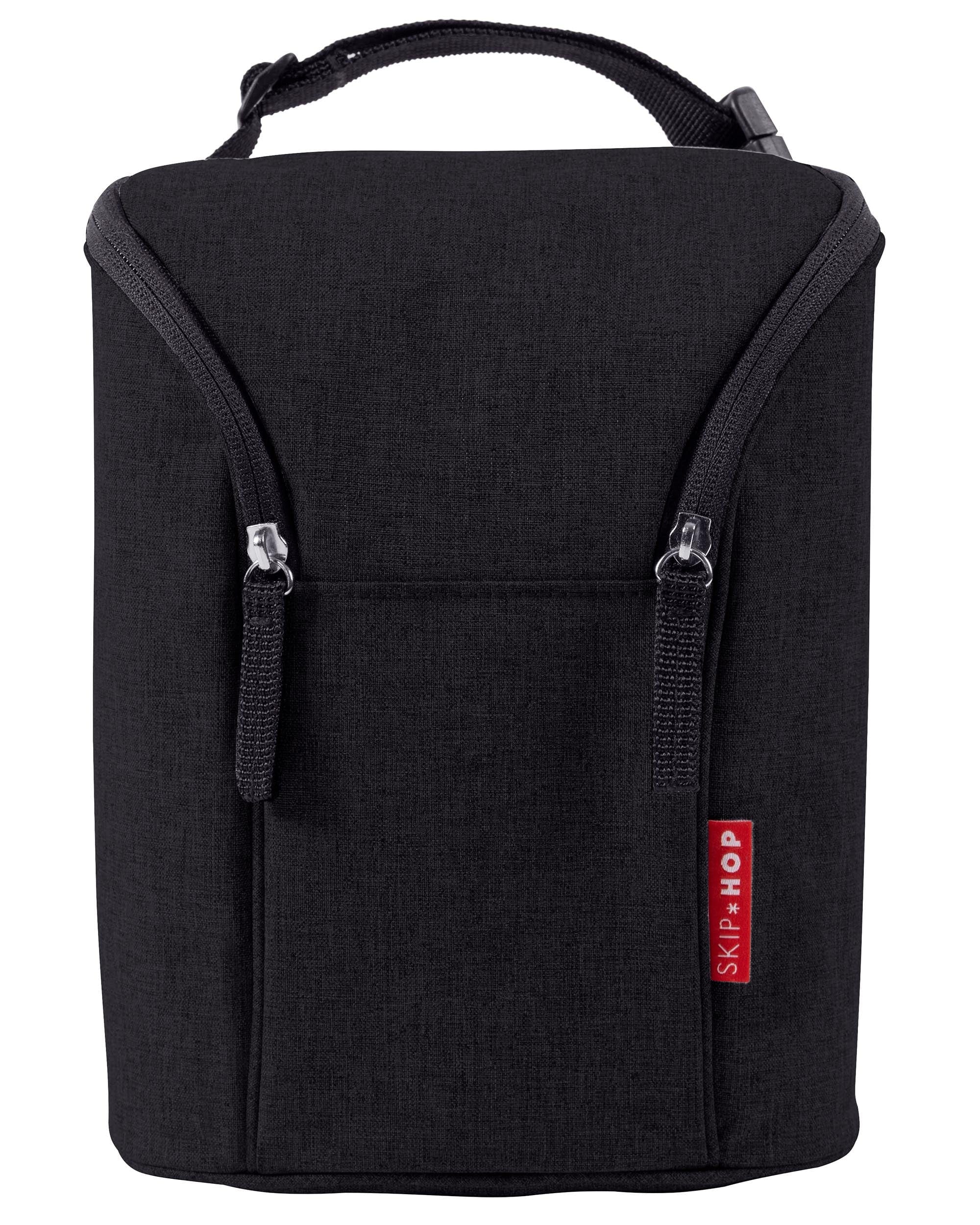 Skip Hop Grab & Go Double Bottle Bag - Insulated Baby Bottle Holder for Twins, Perfect for Daycare, Travel & On-the-Go Parents - BPA-Free & Leak-Proof Design