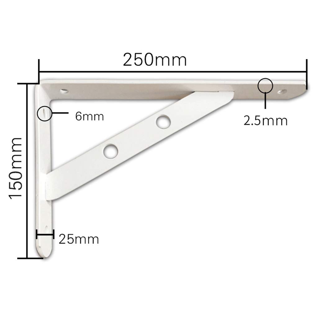Heavy Duty Triangle Shelf Bracket - Right Angle Iron Support, Wall Mounted Bracket for Shelves, Max Load 220lbs (100kg) - Perfect for Garage Storage, Bookshelves, and Kitchen Cabinets