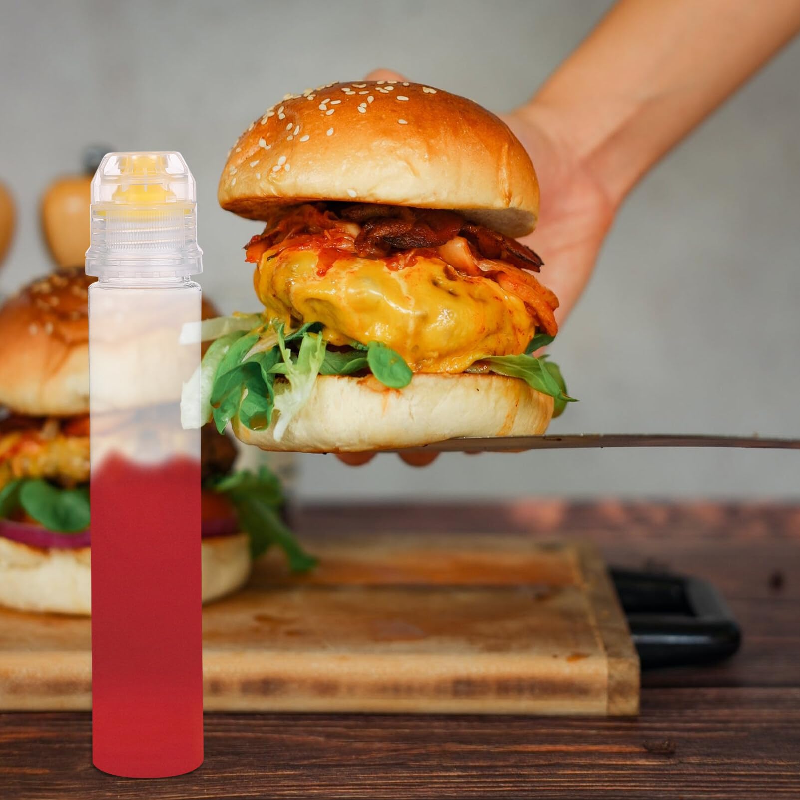 10Pcs Honey Squeeze Bottles - Salad Dressing & Condiment Containers for Kitchen & BBQ