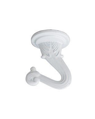 Westinghouse 7077000 White Swag Hooks Kit - Heavy Duty Ceiling Hook Set for Hanging Plants, Lights & Decor (Pack of 6) - Perfect for Indoor & Outdoor Home Decor, Wedding & Party Decorations