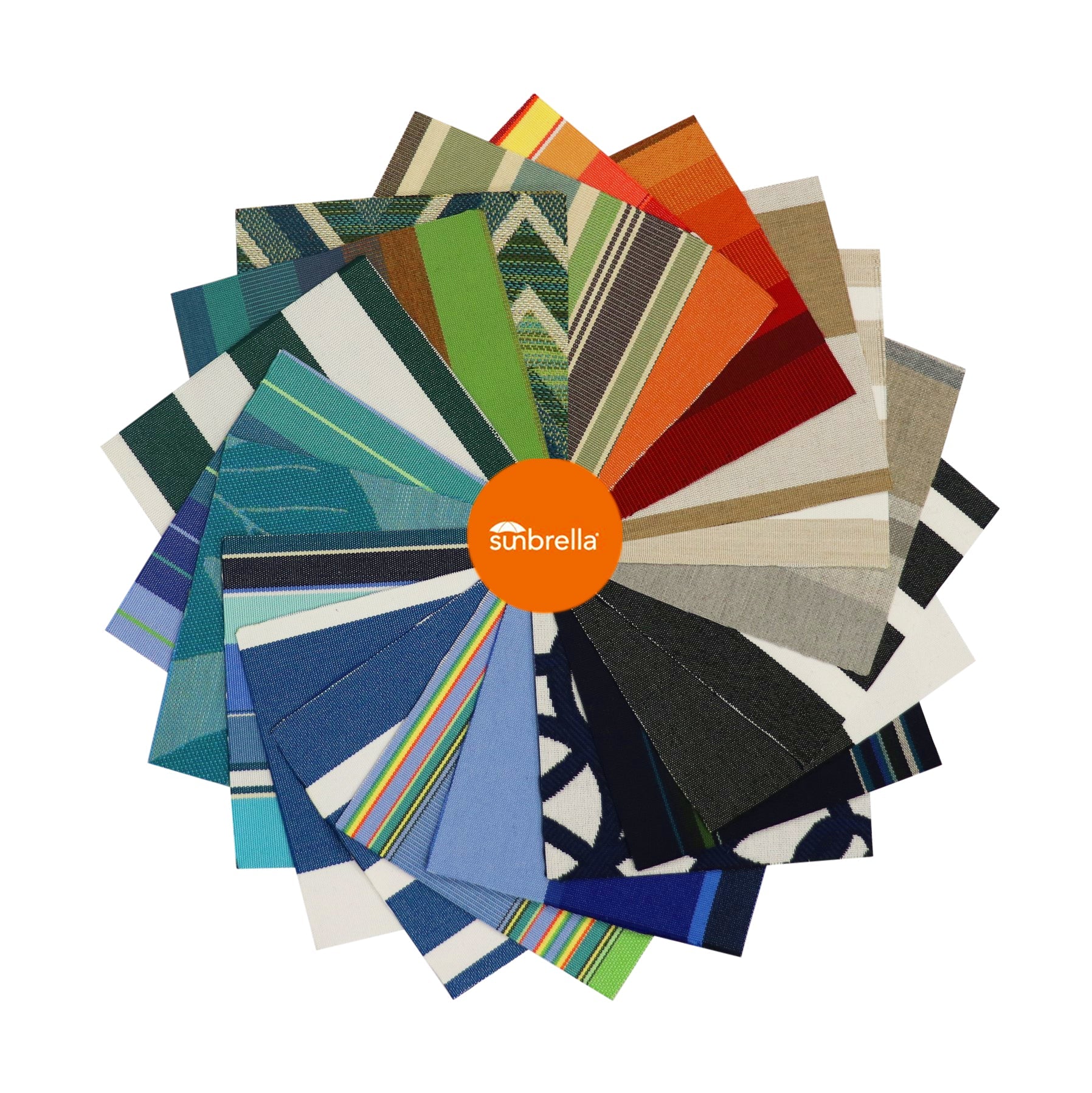 Premium Sunbrella Fabric Swatches - Waterproof & Fade-Resistant Upholstery Material Samples for Outdoor Furniture, Boat Covers & Home Decor Projects