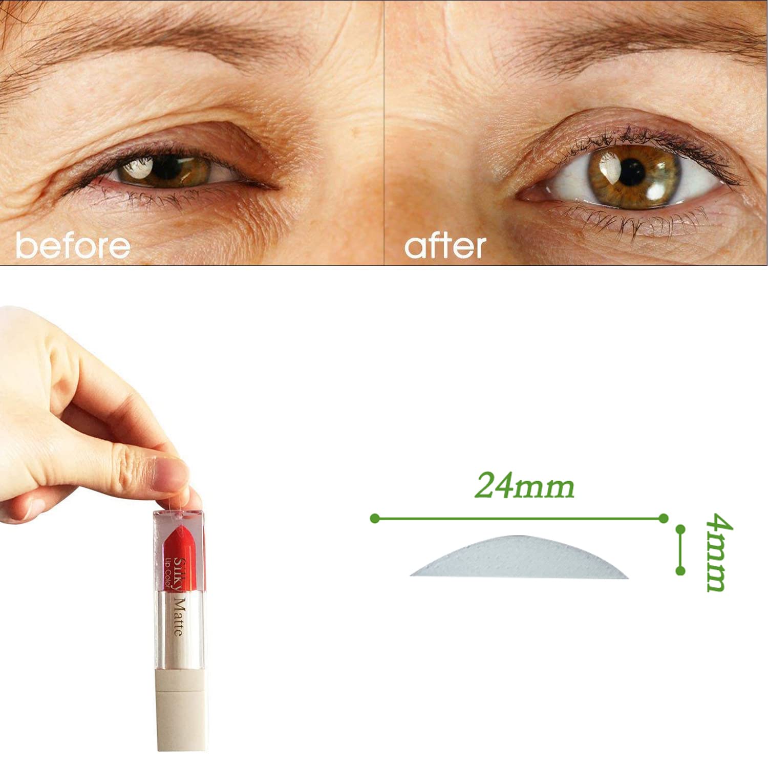 320pcs 4MM Self-Adhesive Eyelid Tapes - Breathable, Waterproof & Long-Lasting 48H Hold for All Skin Tones | Perfect Makeup Tool for Eye Charm Enhancement | Ideal for Daily Use, Special Occasions & Professional Makeup Artists