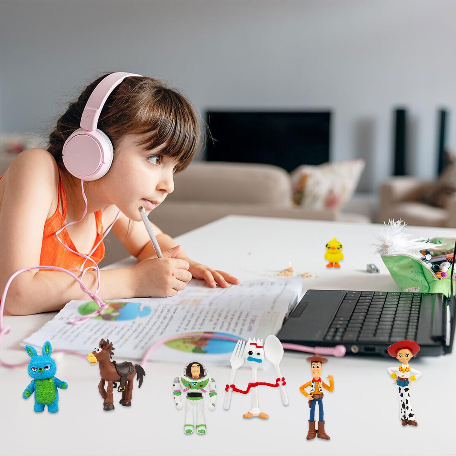7-Piece Cake Topper Set - Cartoon Figures for Birthday Cake Decorations | Kids & Adult Party Supplies | Perfect for Birthday Cakes, Cupcakes, and Dessert Displays
