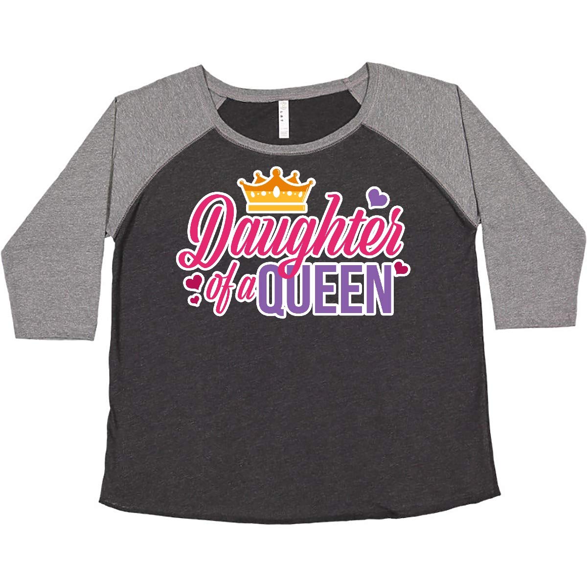 Daughter of a Queen with Crown Women's Plus Size T-Shirt - Empowering Graphic Tee for Women - Perfect for Mother's Day, Birthday Gifts & Casual Wear