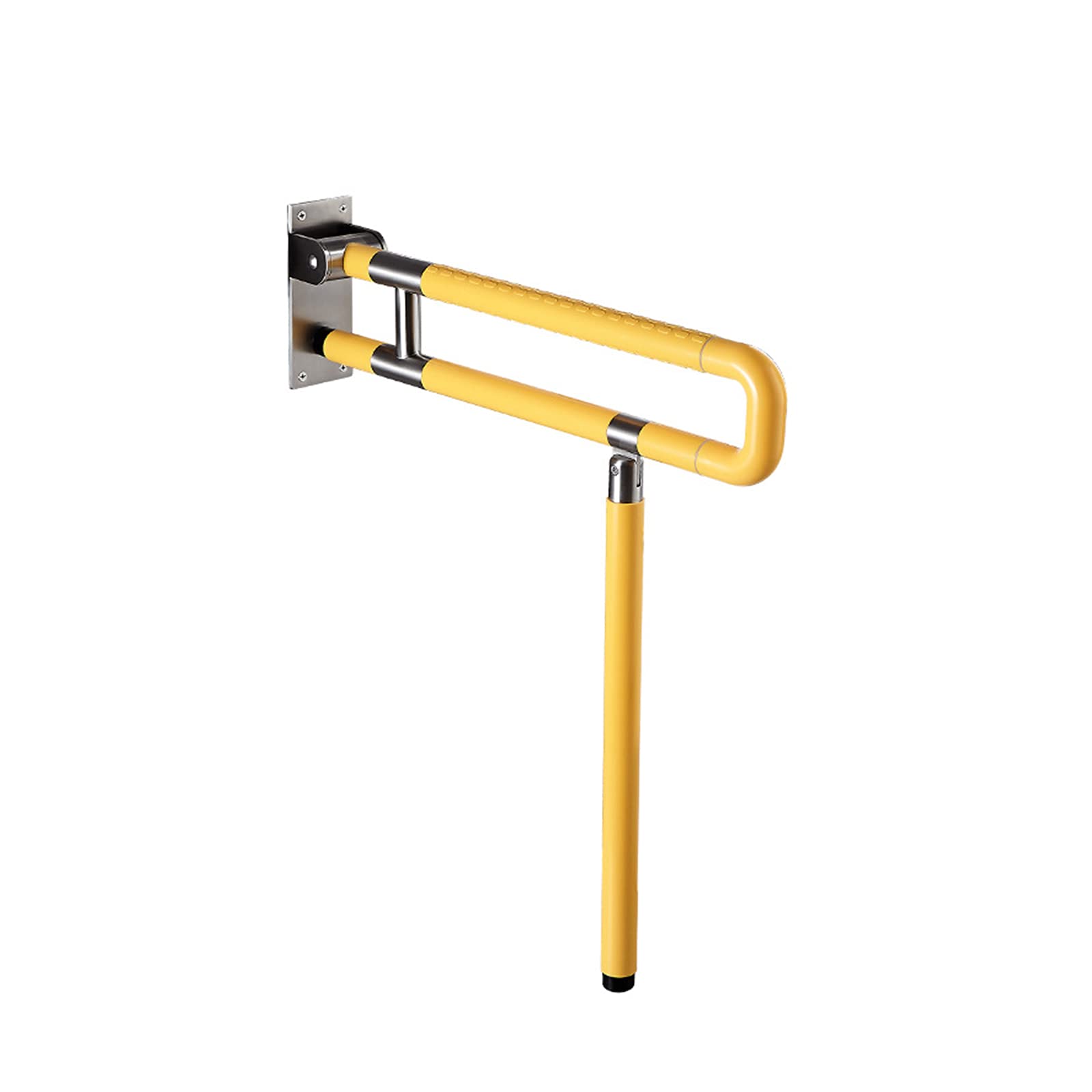 Foldable Toilet Grab Bar for Elderly & Disabled - Anti-Slip Flip-Up Shower Handle, Bathroom Safety Rail for Seniors - Ideal for Home, Hospital & Assisted Living Facilities
