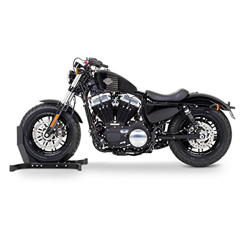 Honda Shadow VT 750/600 C Scissor Lift with Wheel Chock - Motorcycle Mid Lift Stand for Easy Maintenance & Tire Changes - Garage Workshop & DIY Repair Tool