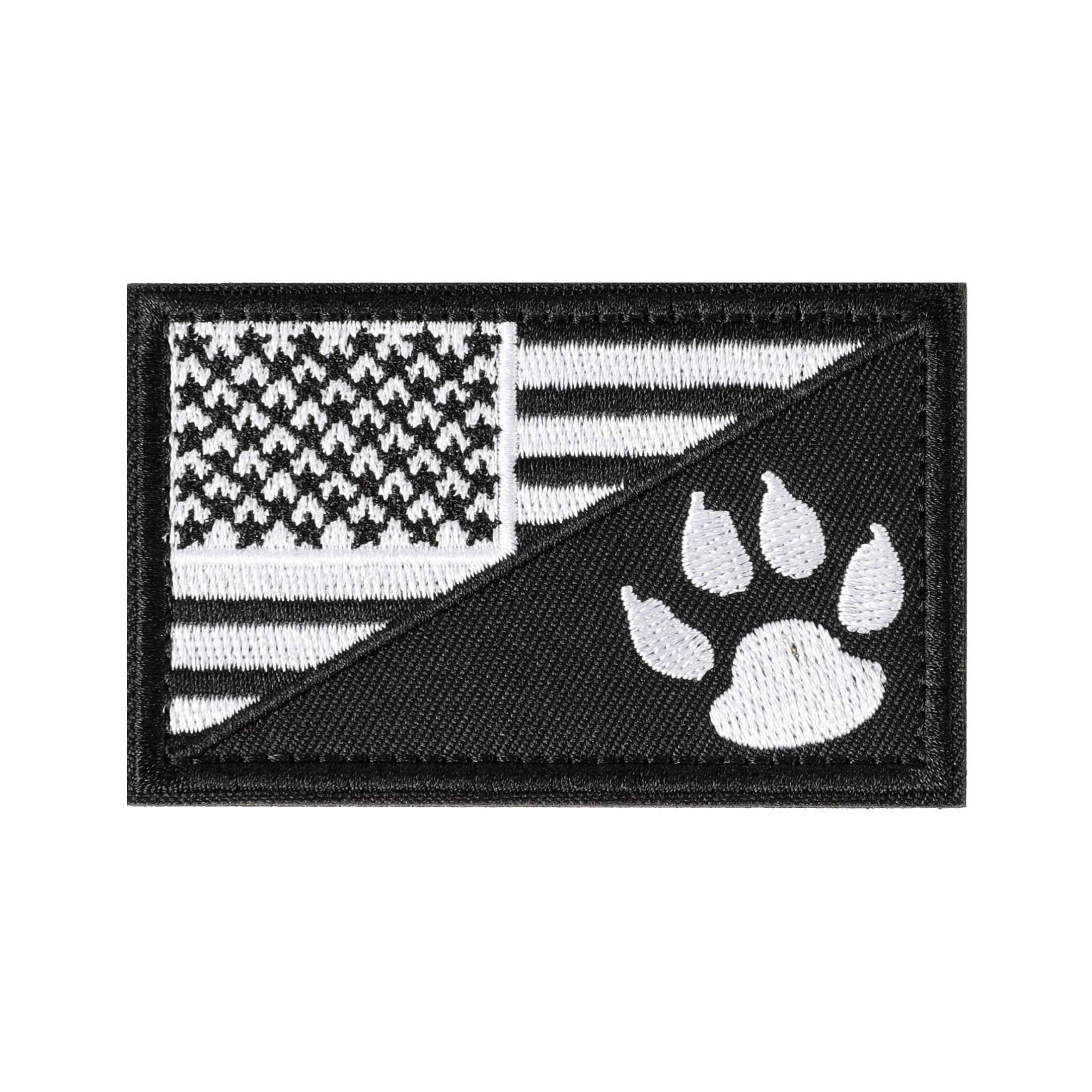 USA Flag Tactical Patch - Military Embroidered Hook & Loop Morale Patch for Vests & Bags