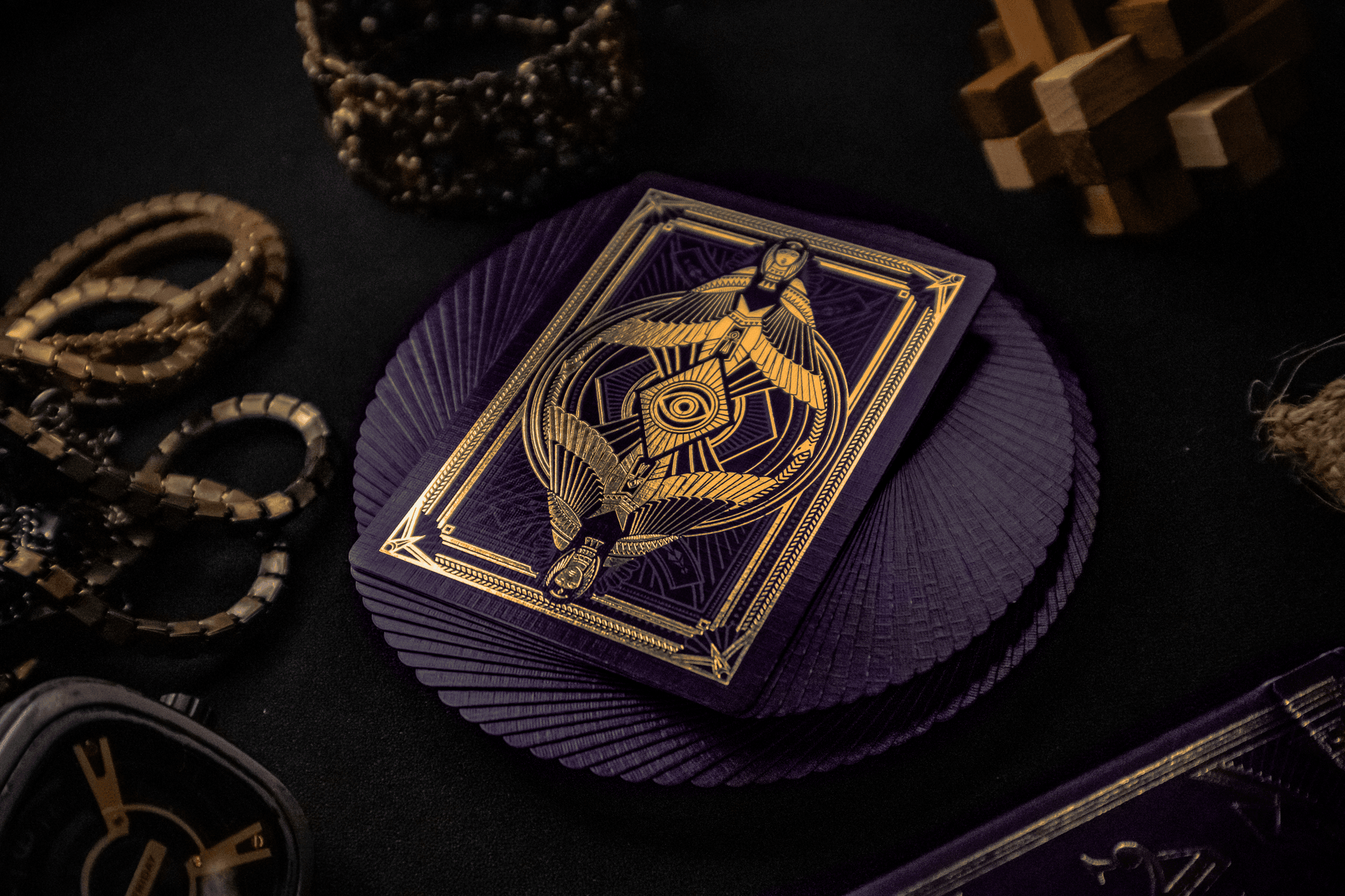 Anubis Playing Cards by Steve Minty - Premium Egyptian-Themed Deck for Cardistry, Magic & Collectors | Perfect for Poker, Blackjack & Game Nights