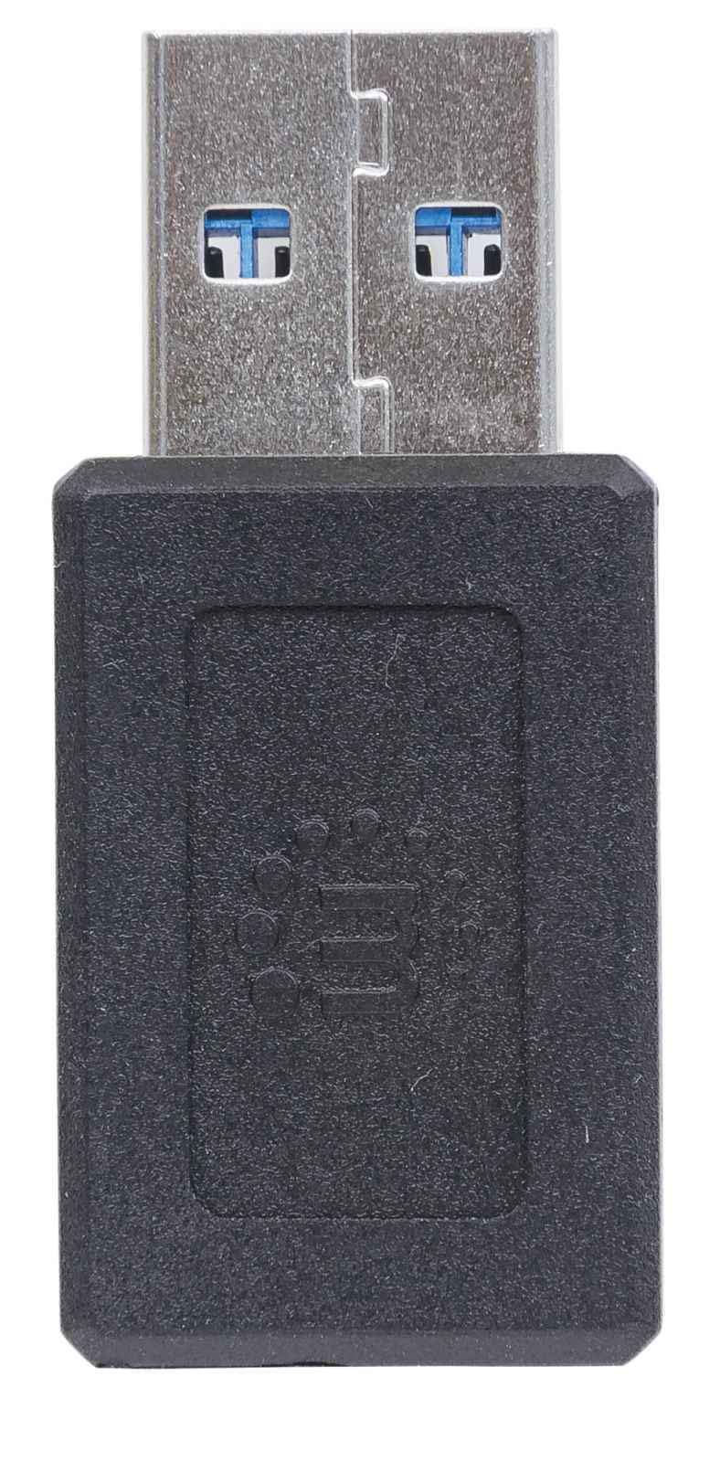 MANHATTAN Super Speed USB C Adapter (354714) - Fast Charging for iPhone, Samsung, MacBook & More - Perfect for Travel, Office & Home Use
