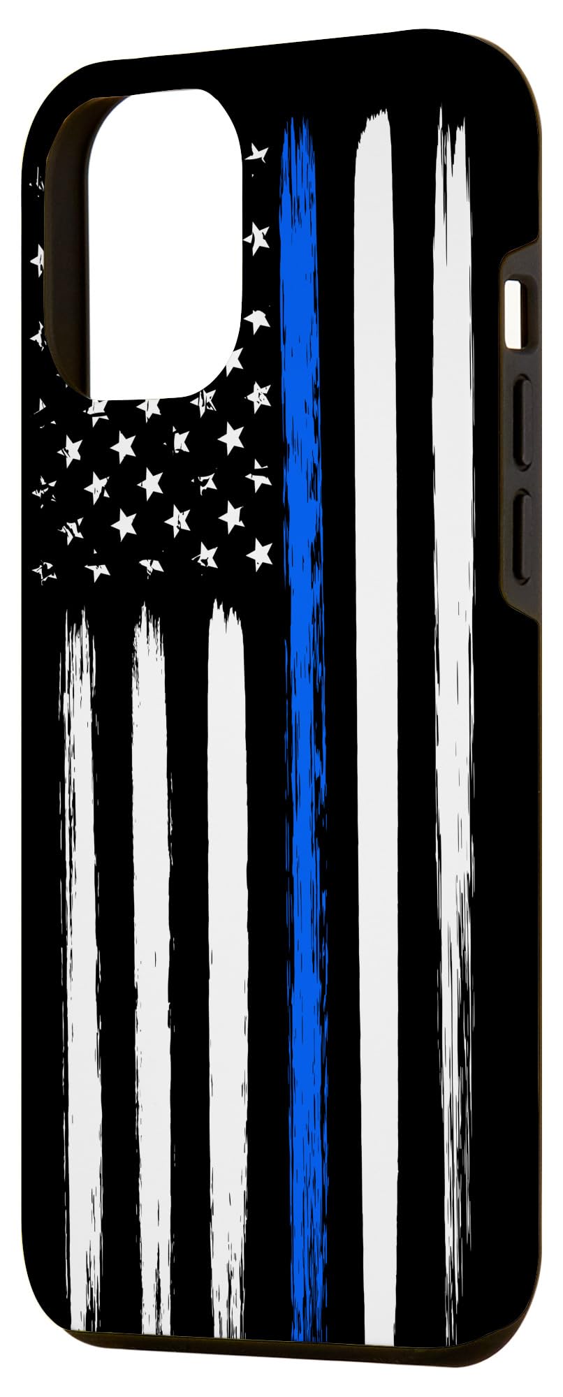 iPhone 12 Pro Max Thin Blue Line Flag Phone Case - Support Police Sheriff Deputy - Durable Protective Cover for Law Enforcement, First Responders & Military Personnel