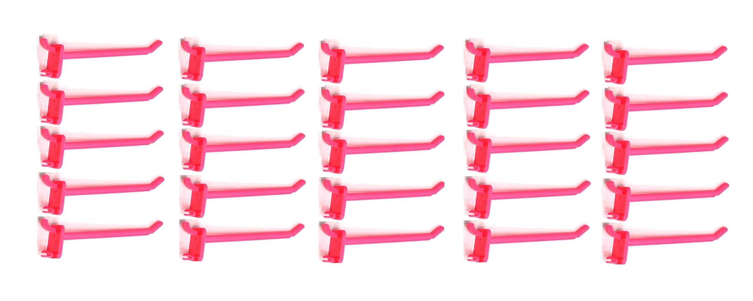 JSP Manufacturing Pink Plastic Pegboard Hooks - 2