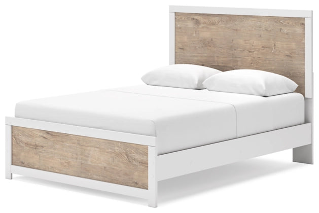 Charbitt Queen Size Panel Bed Frame with 2 Nightstands - Modern Bedroom Furniture Set for Master Bedroom & Guest Room