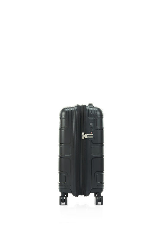 American Tourister Light Max 55cm Small Cabin Luggage - Black Carry-On Suitcase for Business Travel & Weekend Getaways