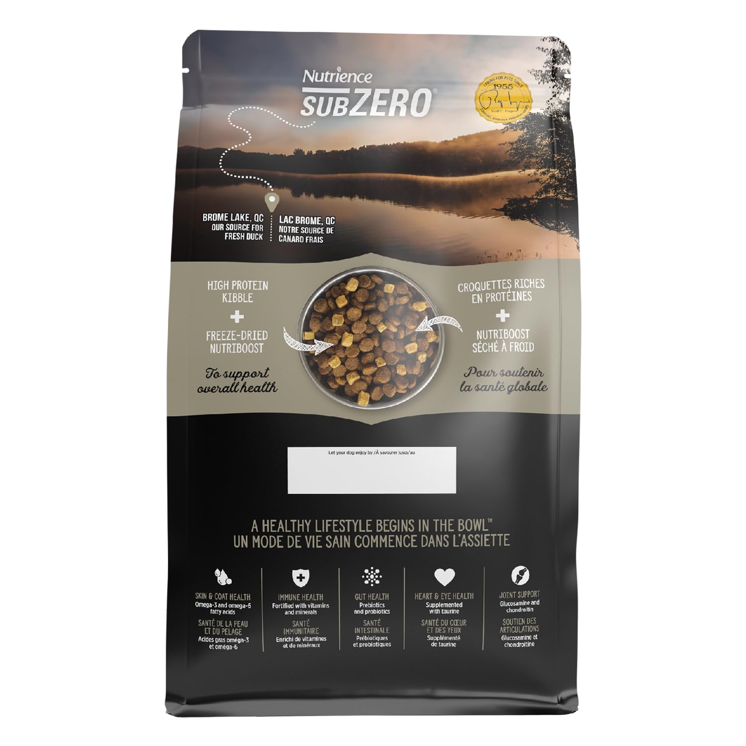 Nutrience Grain-Free Chicken-Free Subzero Canadian Northern Lakes Dry Dog Food - 10kg (22 lbs) for Adult Dogs - High Protein, Omega Fatty Acids - Ideal for Cold Weather & Active Lifestyles