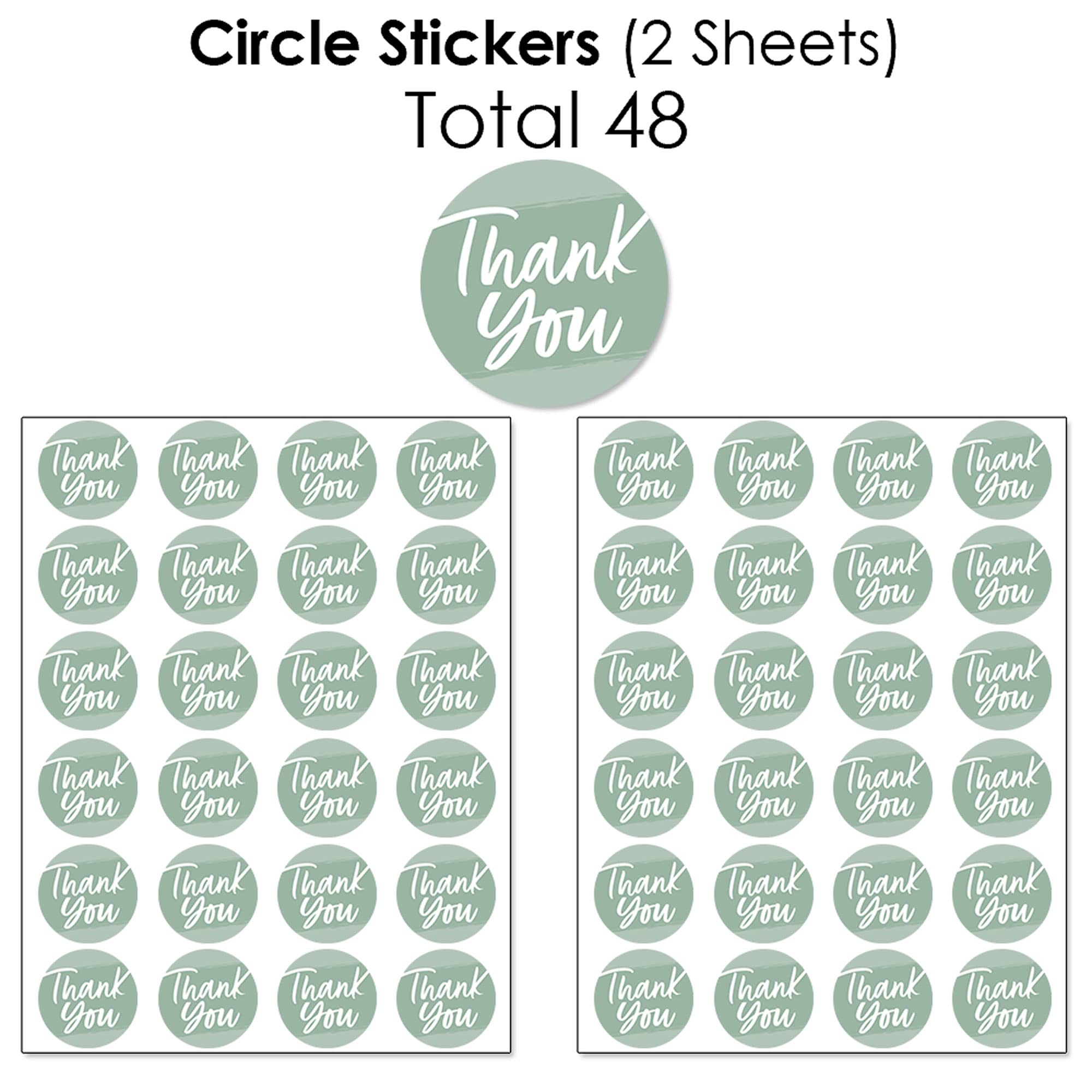 Elegant Sage Green Mini Candy Bar Wrappers & Circle Stickers - 304-Piece Party Favor Kit for Weddings, Baby Showers & Birthday Celebrations
