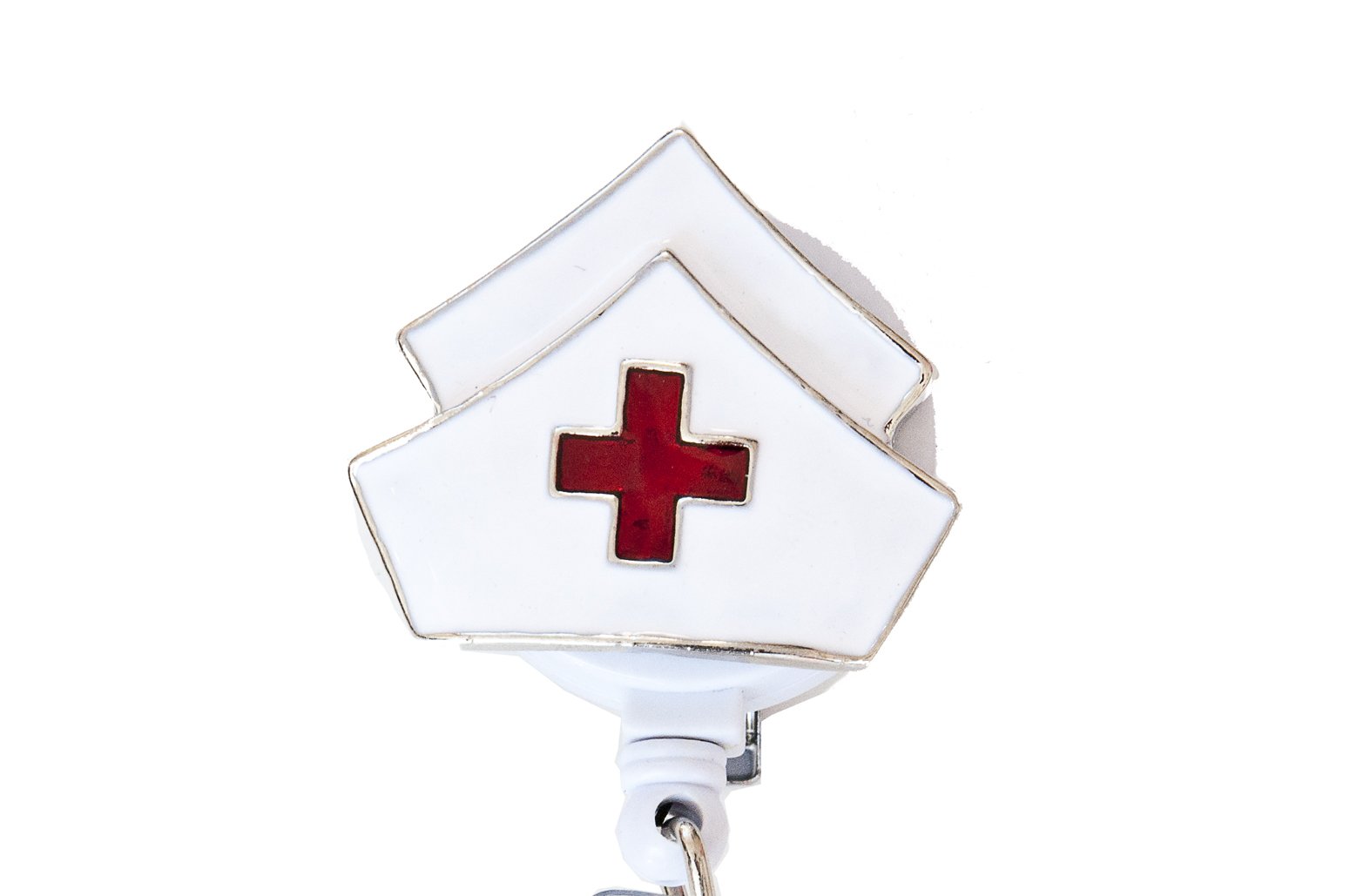 Rhinestone Retractable ID Badge Holder for Medical Professionals - Stylish Nurse Doctor ID Card Reel with Secure Clip - Perfect for Hospitals, Clinics, and Healthcare Workplaces