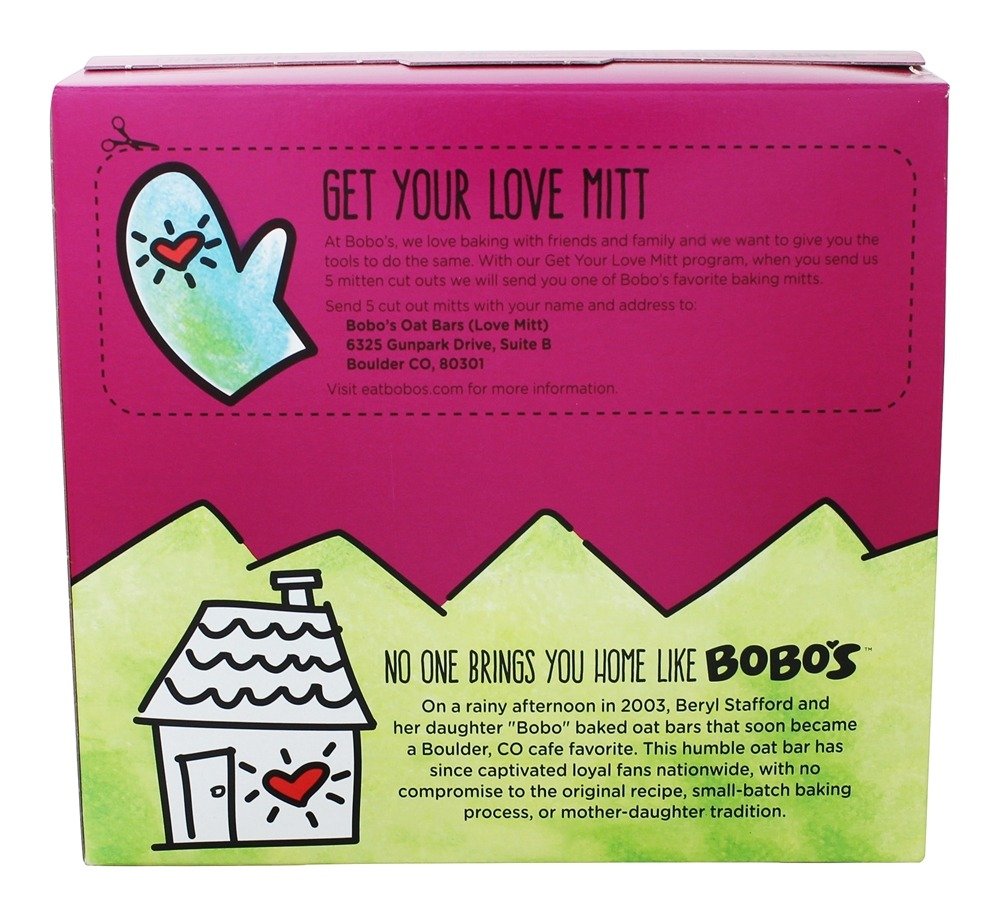 Bobo's Gluten Free Oat Bars - Peanut Butter & Jelly Flavor - 1.3 oz (5 Count Pack) - Healthy Snack for Kids Lunch, School, Travel & On-the-Go Energy Boost