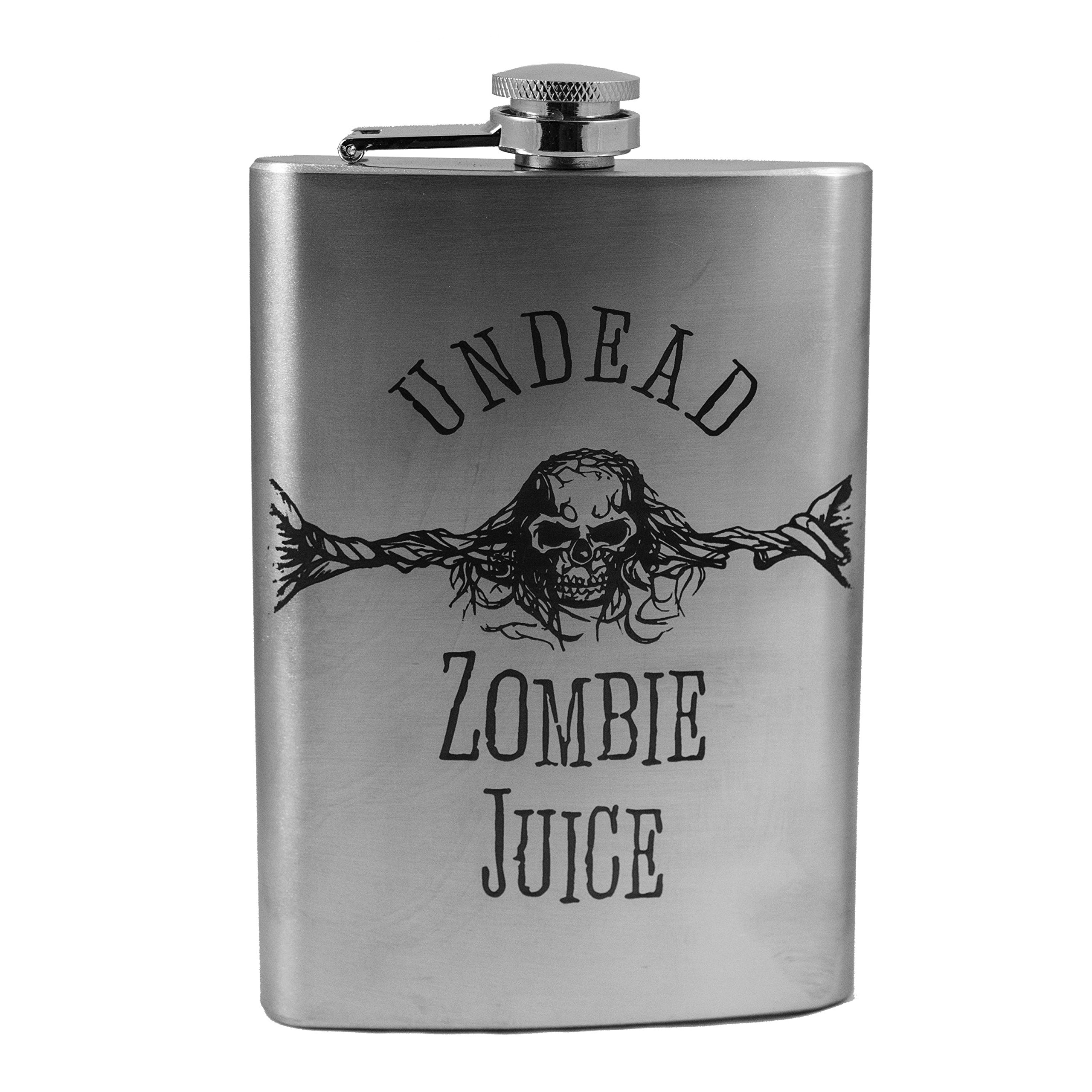 8oz Undead Zombie Juice Flask - Stainless Steel Insulated Tumbler for Halloween, Cosplay & Horror Fans - Perfect for Parties, Gifts & Collectibles