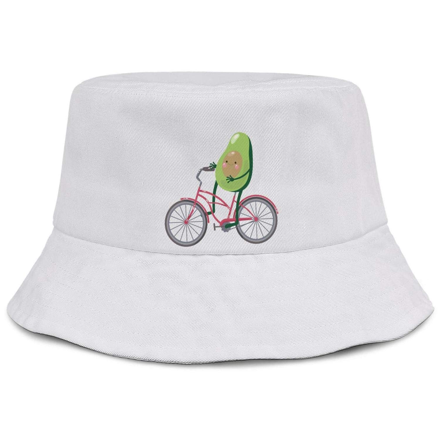 STWr Unisex Avocado Print Bike Riding Bucket Hat - UV Protection Sun Hat for Cycling, Fishing, Hiking & Outdoor Activities