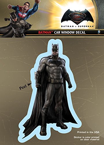 DC Comics Batman vs Superman Car Window Decal - BVS BM01 Official Graphic Sticker for Cars, Trucks, Laptops - Perfect for Superhero Fans & Auto Accessories